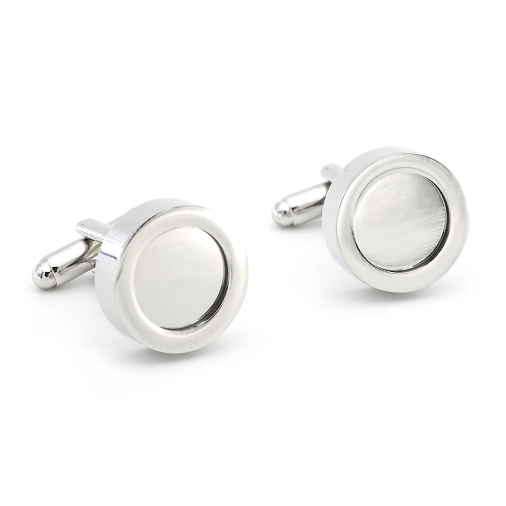 Бесплатная доставка мужские модные запонки DIY дизайн рамки для фото серебро цвет
