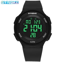 synoke fashion men digital watch waterproof date week electronic clock led display women sports watches relogio masculino