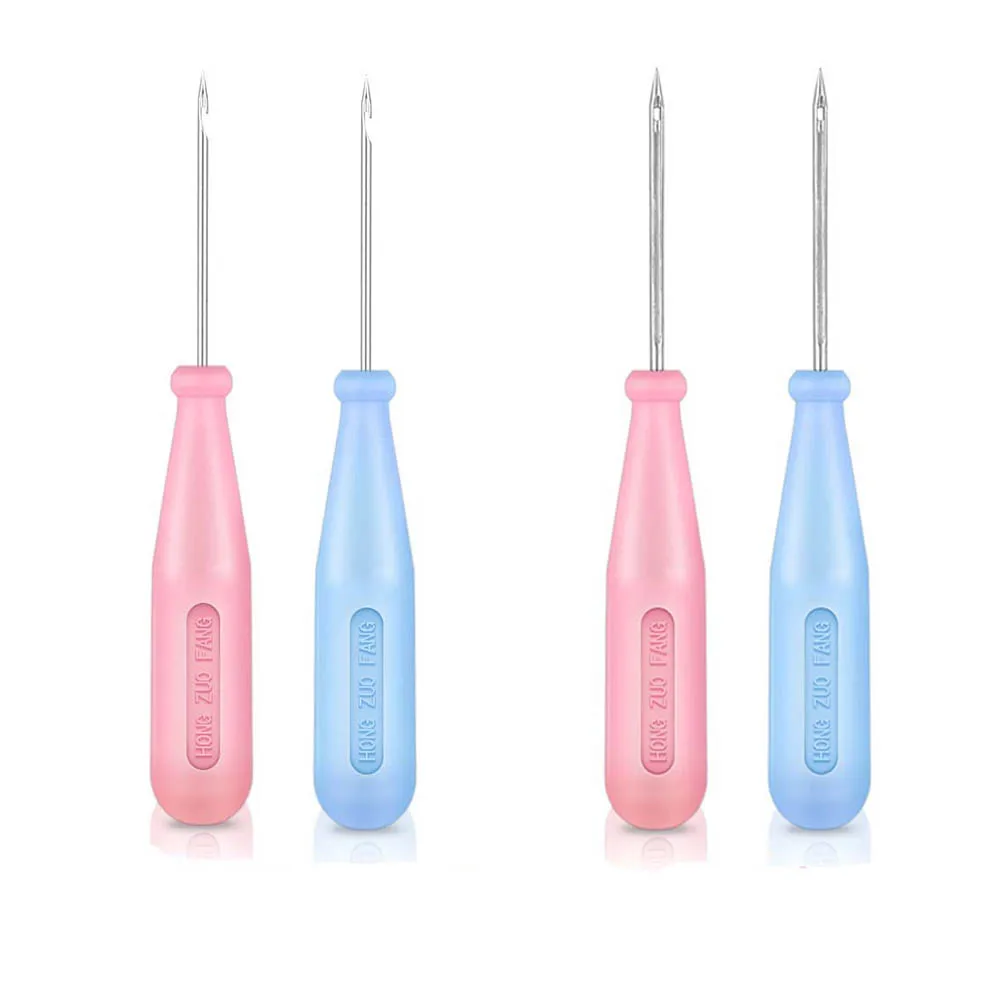 Стальной стежок шило для шитья обуви сумки крючок отверстий сделай сам кожа