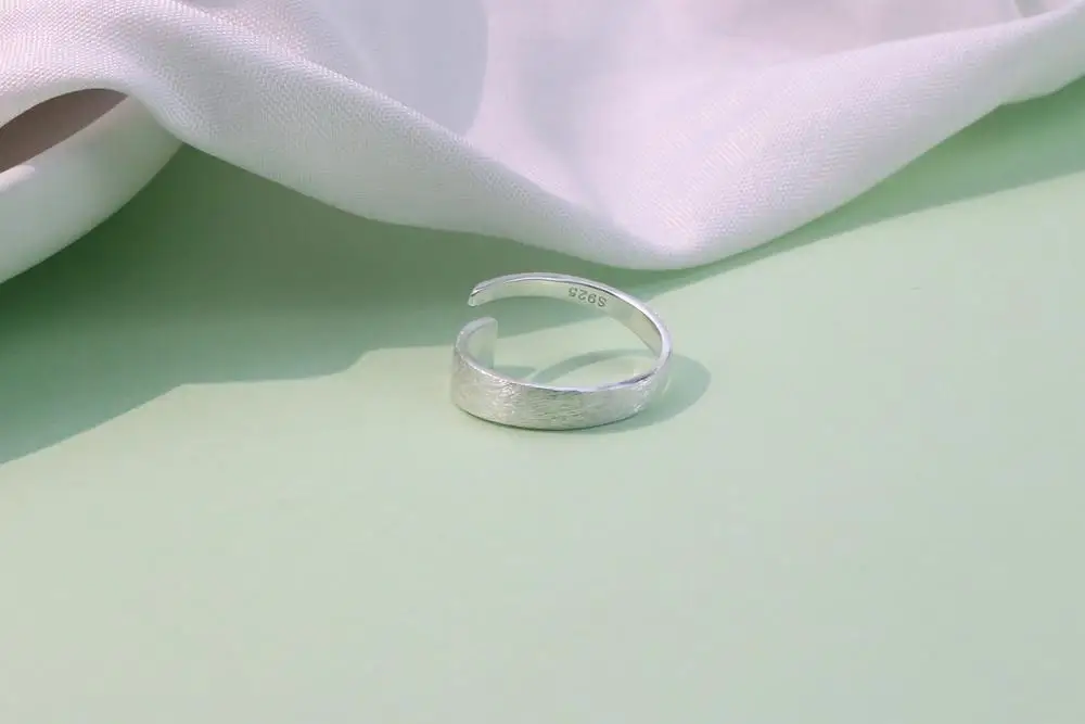

Punk Style 925 Sterling Silver Adjustable Geometric Rings For Women Adjustable Finger Ring Personality jz590