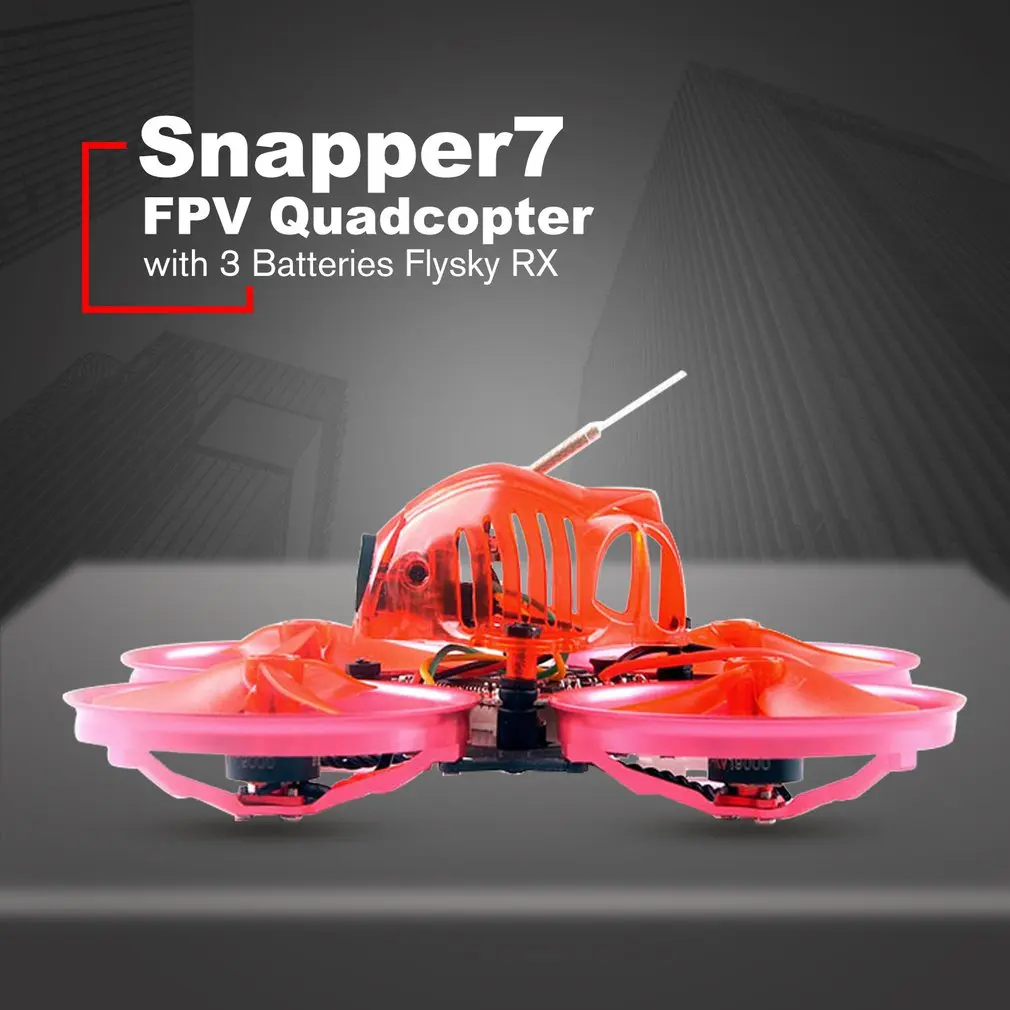 Happymodel мини Радиоуправляемый Дрон Snapper7 бесщеточный WhoopI три батареи Квадрокоптер