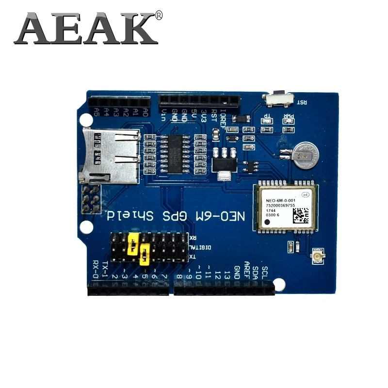AEAK NEO 6M GPS Φ Плата расширения модуля Щит SPI UART с слотом для SD карты Arduino UNO R3