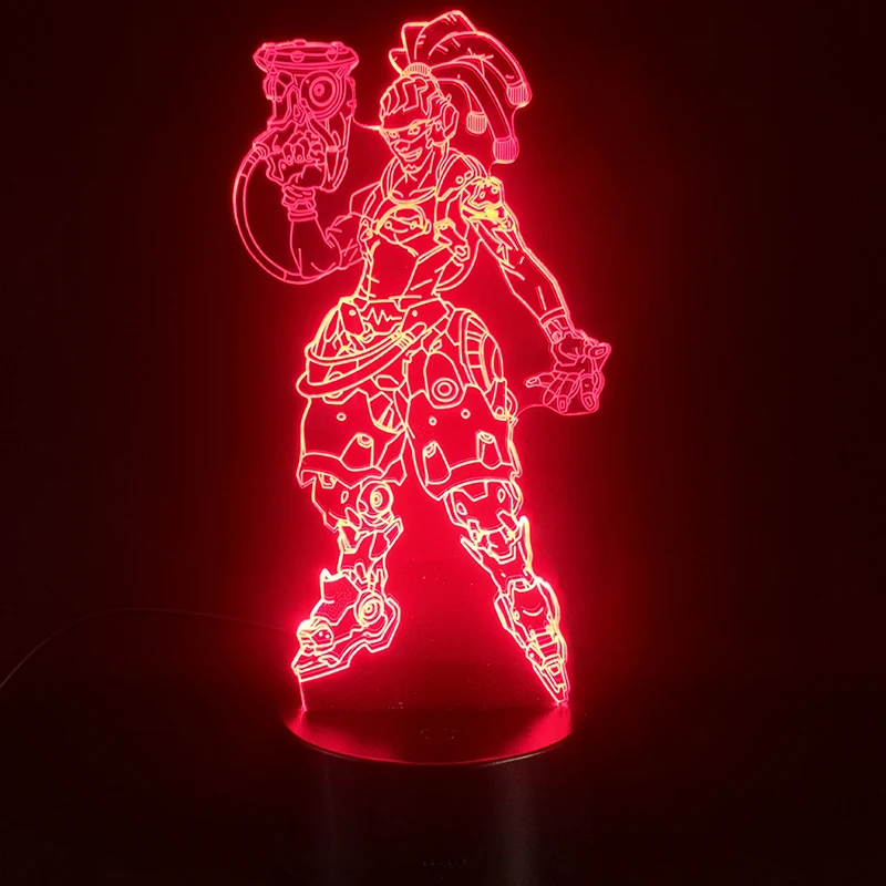 

Game Overwatch Hero Lucio 3D Lamp Cool Prize for Baby Bright Base Nightlight Dropship 7 Colors with Remote Led Night Light Lamp
