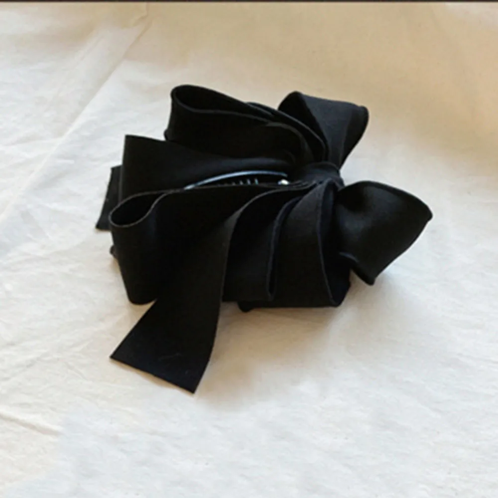 

New Korea Style Sweet Hairpin Cute Ribbon Bow Hair Claws Banana Hair Clip Women Fashion Accessories Hair Ribbon Bow Accessories