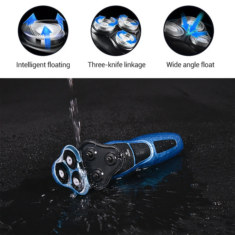 Беспроводная электробритва для мужчин моющая перезаряжаемая бритва бритья