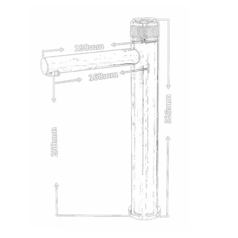 Tall Basin Faucet Brushed Gold/Chrome/Black Solid Brass Hot &amp Cold Single Handle Deck Mounted Bathroom Sink Mixer Tap ML332 |