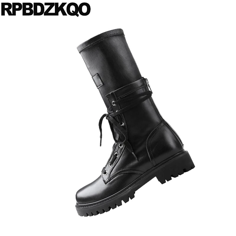 Зимняя дизайнерская обувь со шнуровкой женские роскошные ботинки до середины