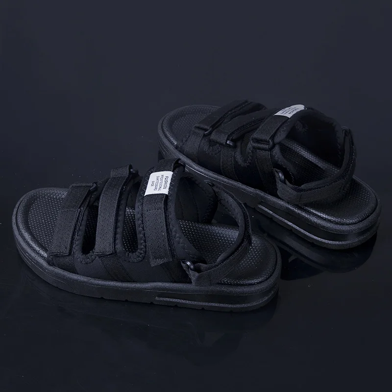 Мужские сандалии с ремешком на щиколотке коричневые дышащие босоножки