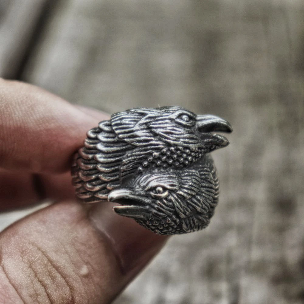 Мужское кольцо из нержавеющей стали скандинавский стиль|Кольца| |