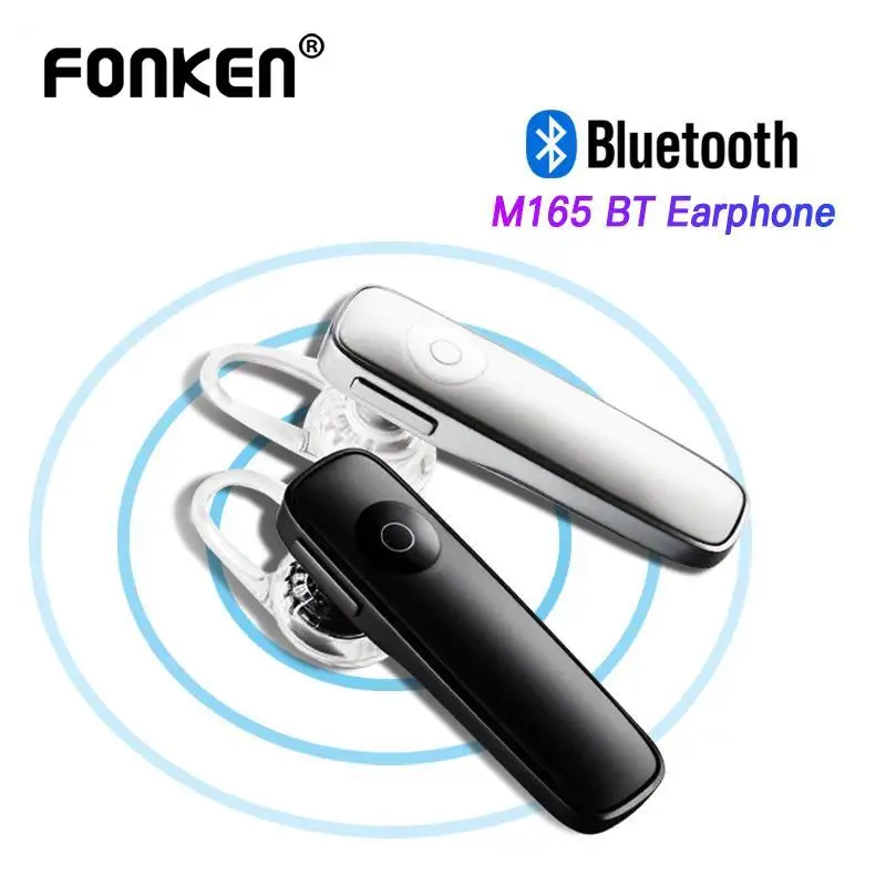 

ANKNDO Bluetooth Headphone Wireless Earphone For Xiaomi Huawei Smart Phone Headset Music Earbud M165 Mini Earpiece Mic