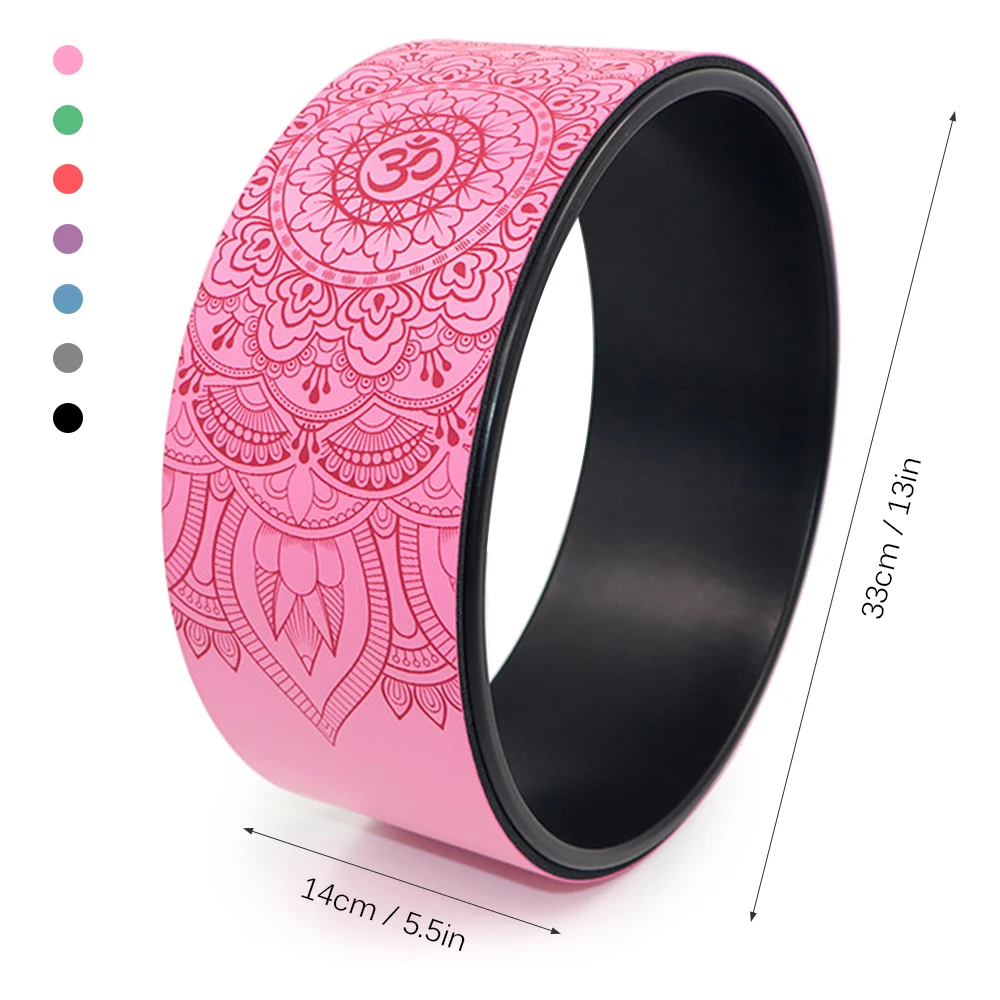 Пилатес для йоги Круг Йога ролик фитнеса Колесо назад тренировочный инструмент