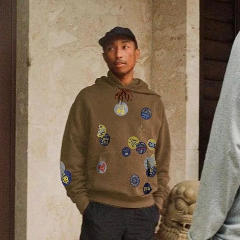 

22SS Badge Combination Pure Cotton EU Size TRAVIS SCOTT Hoodies Men Women Streetwear Autumn Winter Techwear Kanye West