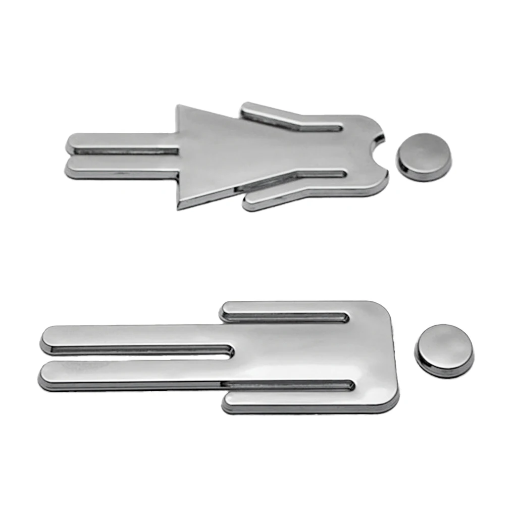 

Toilet Door Sign Men & Women WC Decals Stickers Restroom Washroom Signage Plaque Mirror Surface