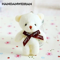 1 place bear doll plush toy bear bag pendant doll single cartoon bouquet packaging material for girlsboys