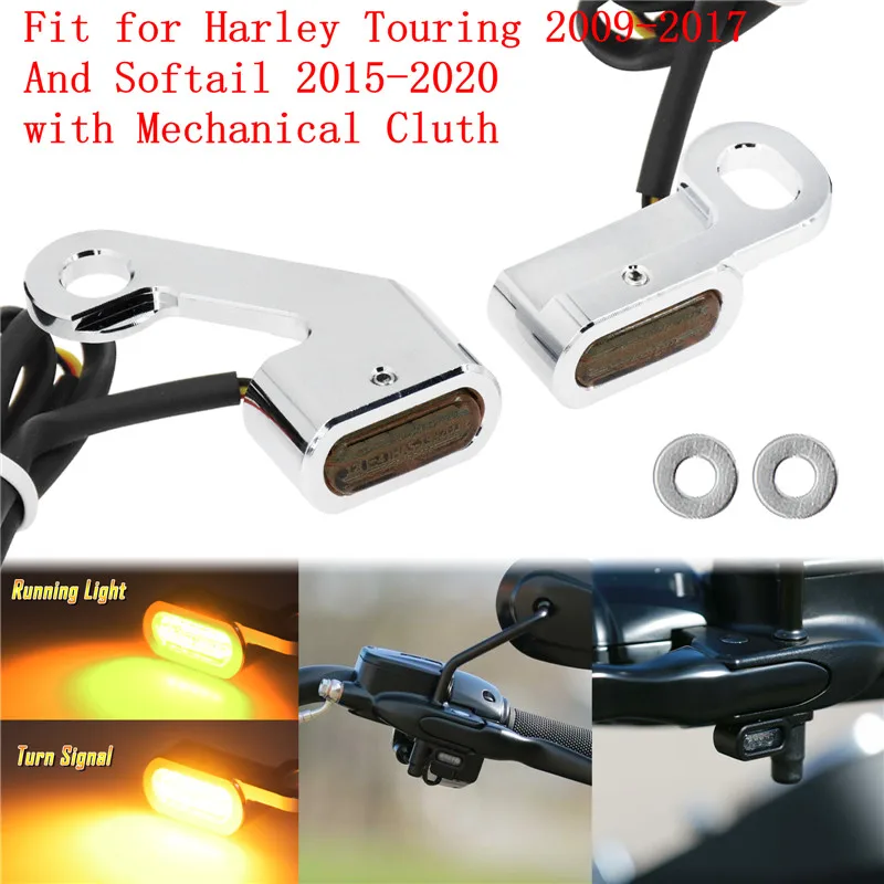 

Светодиодный указатель поворота E Mark для мотоцикла, янтарный мини-световой индикатор, рабочая лампа для Harley Sportster XL Softail Touring Breakout Glide