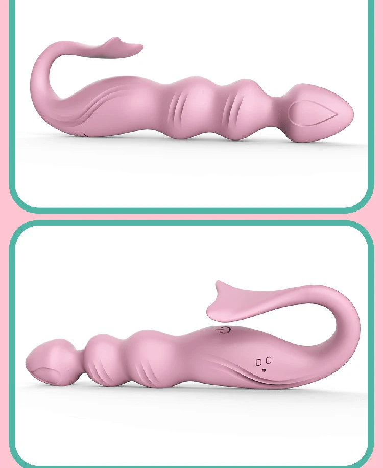 Анальный вибратор силиконовый массажер простаты с присоской Анальная пробка для