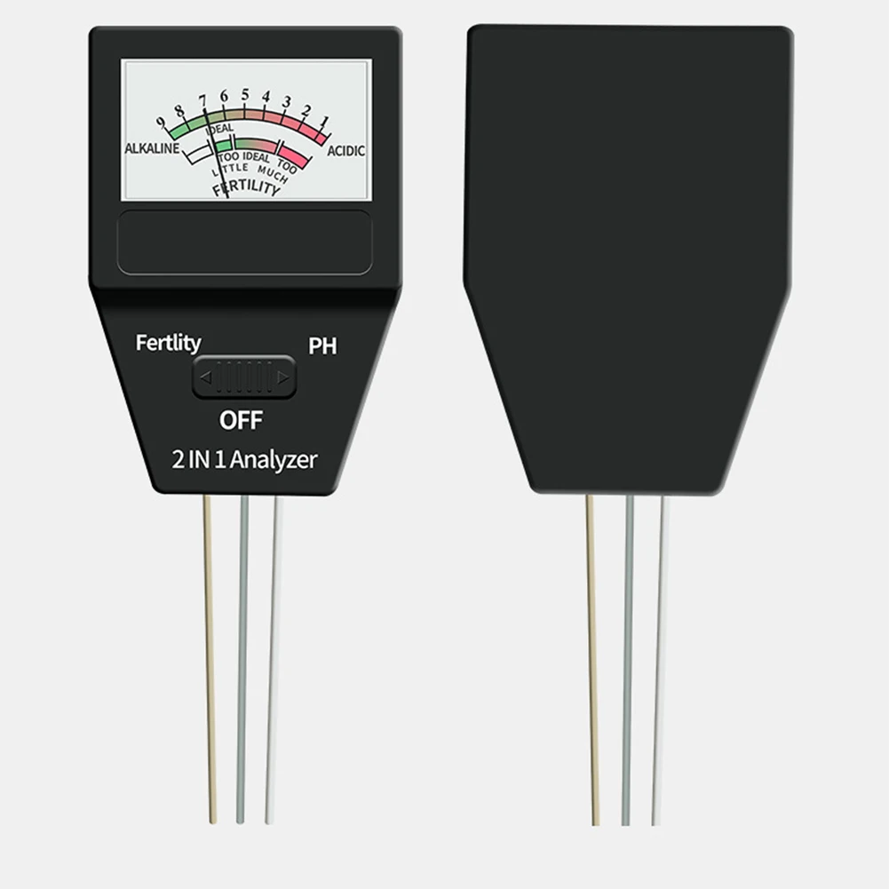 

2 In 1 Soil PH Meter And Fertilizer Nutrient Tester For Indoor Outdoor Garden Flowers Plants Growth Tools