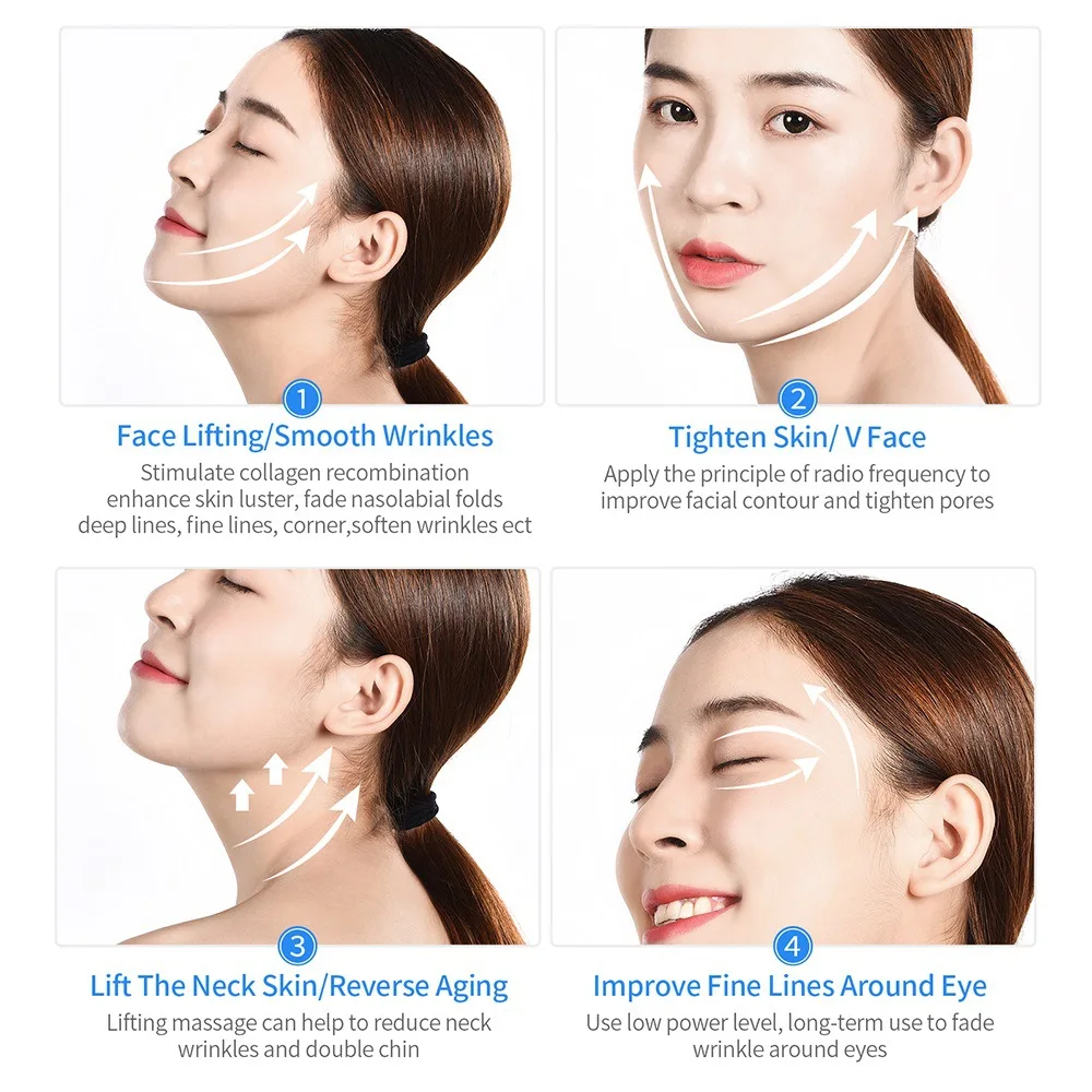 Массажер для похудения лица с эфирным маслом удаления морщин лифтинг подтяжка
