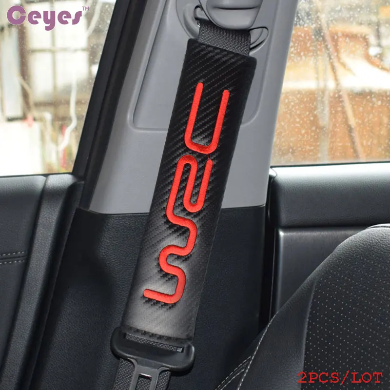 Ceyes чехол на автомобильный ремень безопасности автомобиля Тюнинг Передние