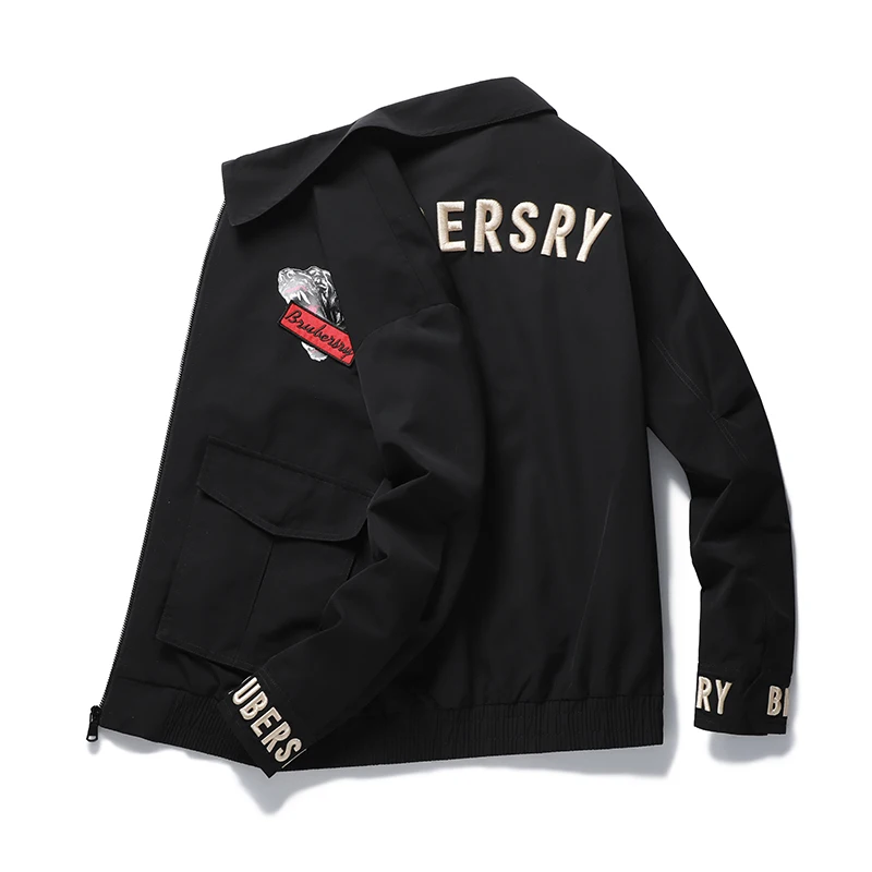 

2020 Spring Autumn Casual Solid Fashion Slim Bomber Clothes Men Overcoat New Baseball Jackets embroidery Men's Jacket Top 4xl