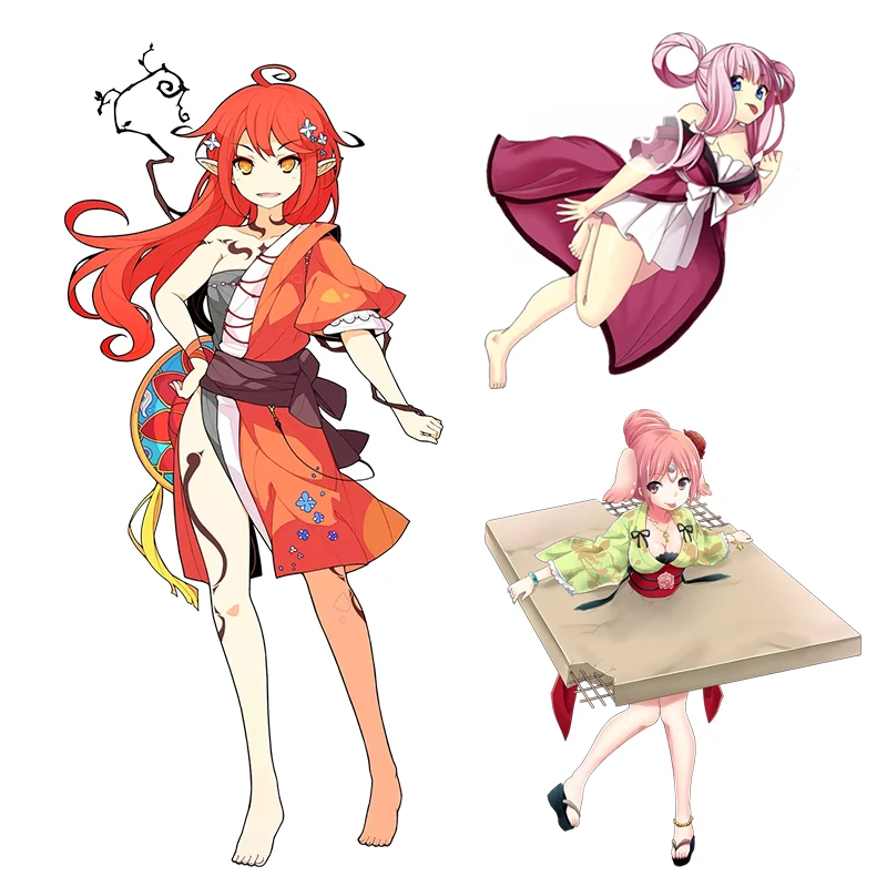 

CA52 YOKAI Вики водонепроницаемые фотообои для автомобиля капота ноутбука подарок мотоцикл милые девушки аниме наклейки