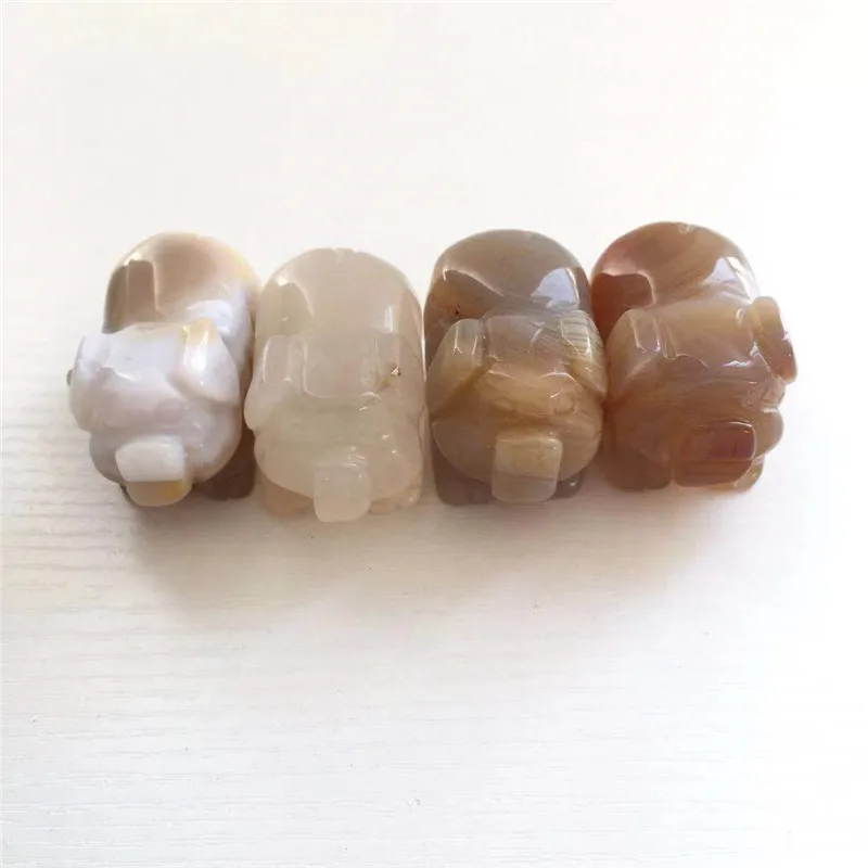 2 дюйма высокое качество и красивый натуральный агат ручной резной Кристалл