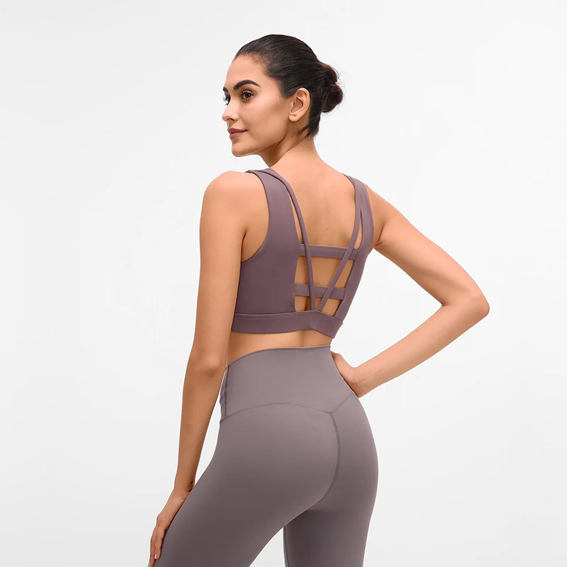 Спортивный бюстгальтер женский сексуальный без косточек спортивный топ пуш-ап