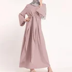 Женские мусульманские платья Дубай, хиджаб, Бандажное платье-кафтан, мусульманская одежда, кафтан с открытой передней частью, арабское длинное платье, платья