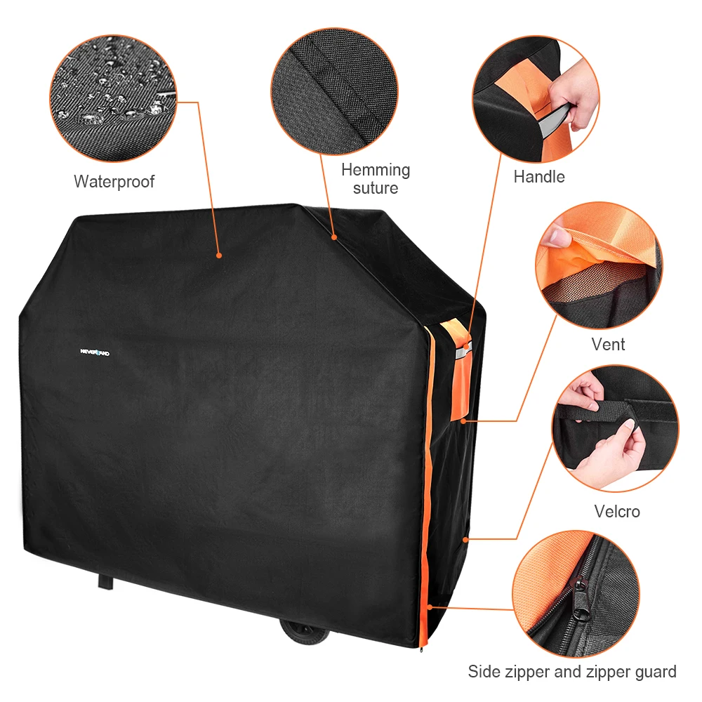 

Universal 300D Heavy Duty BBQ Grill Grills Cover Design Barbeque Cover Waterproof Rain Grill For Gas Charcoal Electric Barbe D40