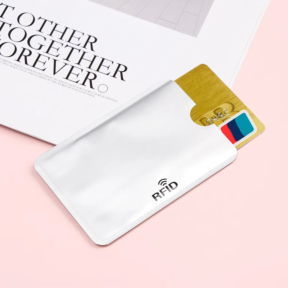 10 шт. RFID с протекторами для банковских карт Противоугонная блокирующая карта держатель кожаный чехол чехлы Защитный чехол для банковских карт