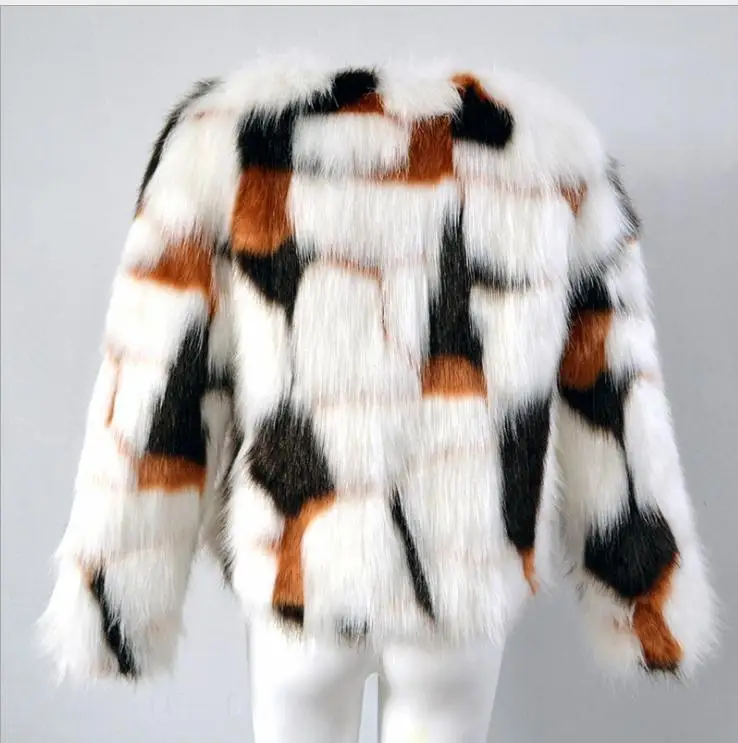 XS/6XL женские короткие куртки из искусственного меха короткие женские куртки больших размеров Сексуальные Разноцветные пальто из искусственного меха Верхняя одежда из искусственного меха K702