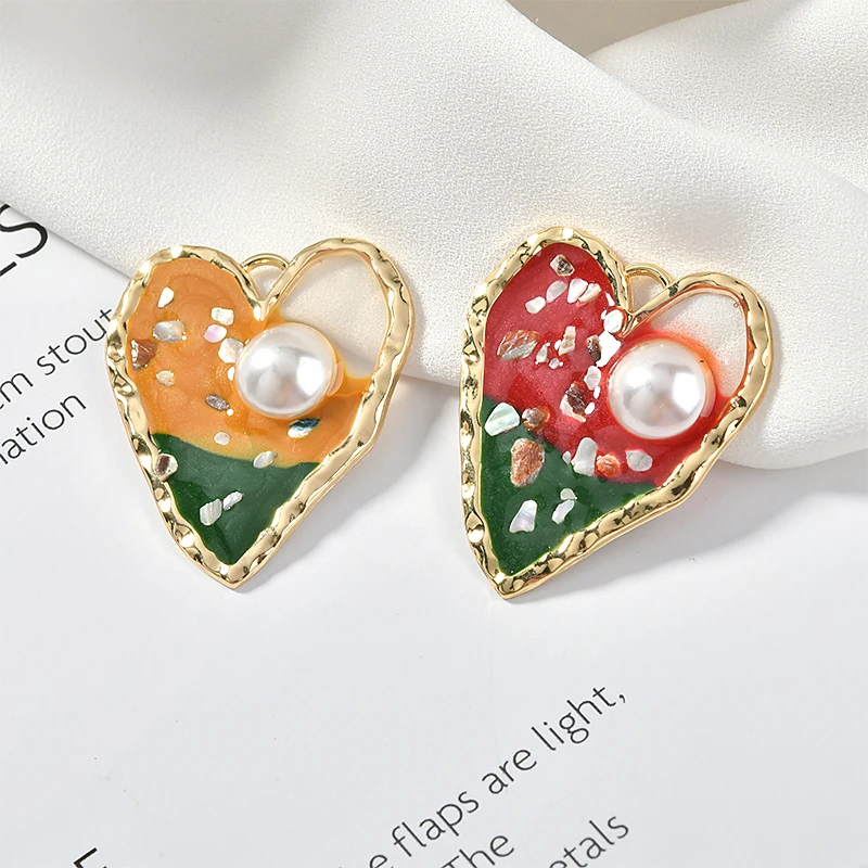 Персиковое сердце любовь жемчуг цвет моллюсков искусственное воздействие