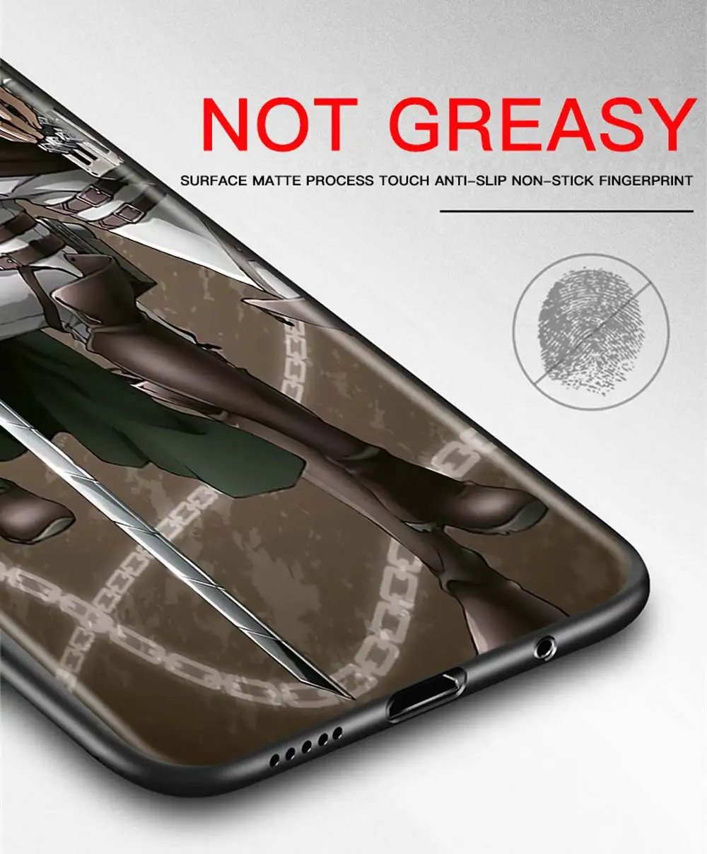 

Attack on Titan Silicone Fundas For Honor 30 20 10 Lite Pro Youth Plus Shell for HONOR 30i 20e 20S Cover Capa TPU Back