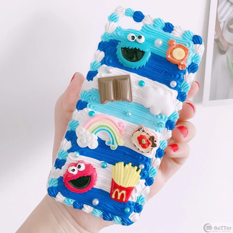 Чехол для Samsung note 10 plus DIY galaxy A50/A40s 3D милый чехол телефона Улица Сезам a60 a70 a80