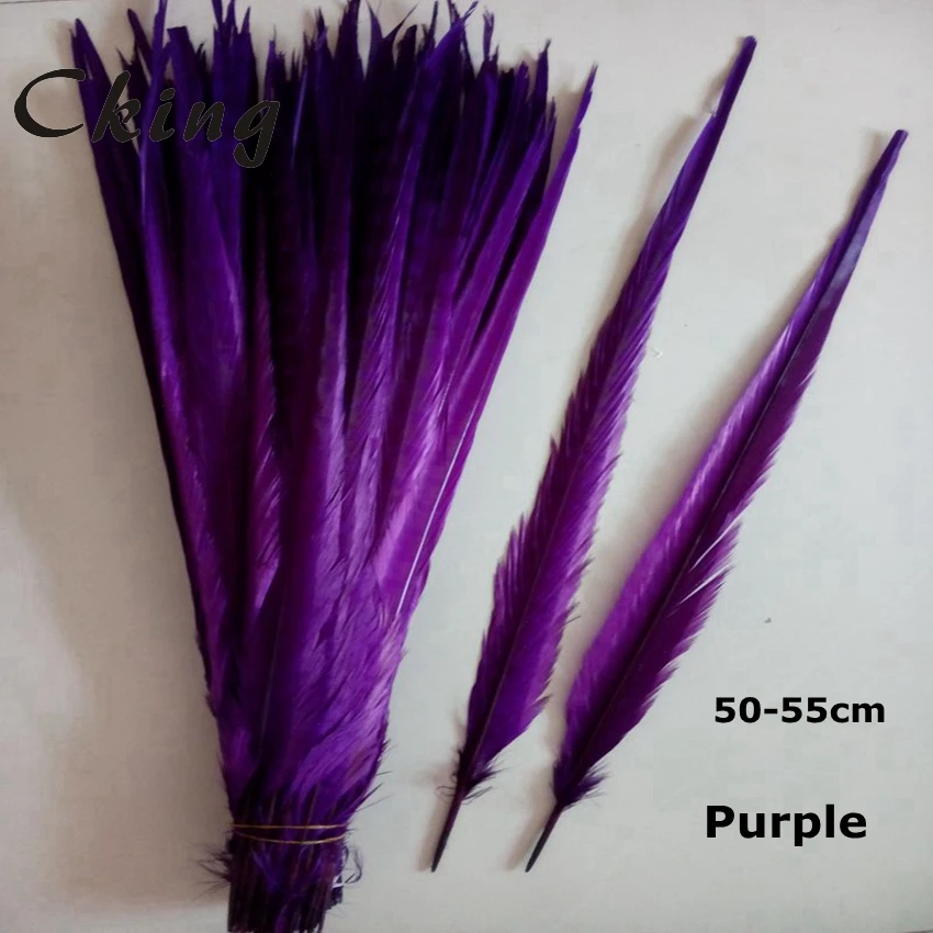 

Price Of 100PCS Natural Real Ringneck Pheasant Feathers 50-55CM 20-22 Inches Super Long Rare Lady Amherst Chicken Plumes Plumas