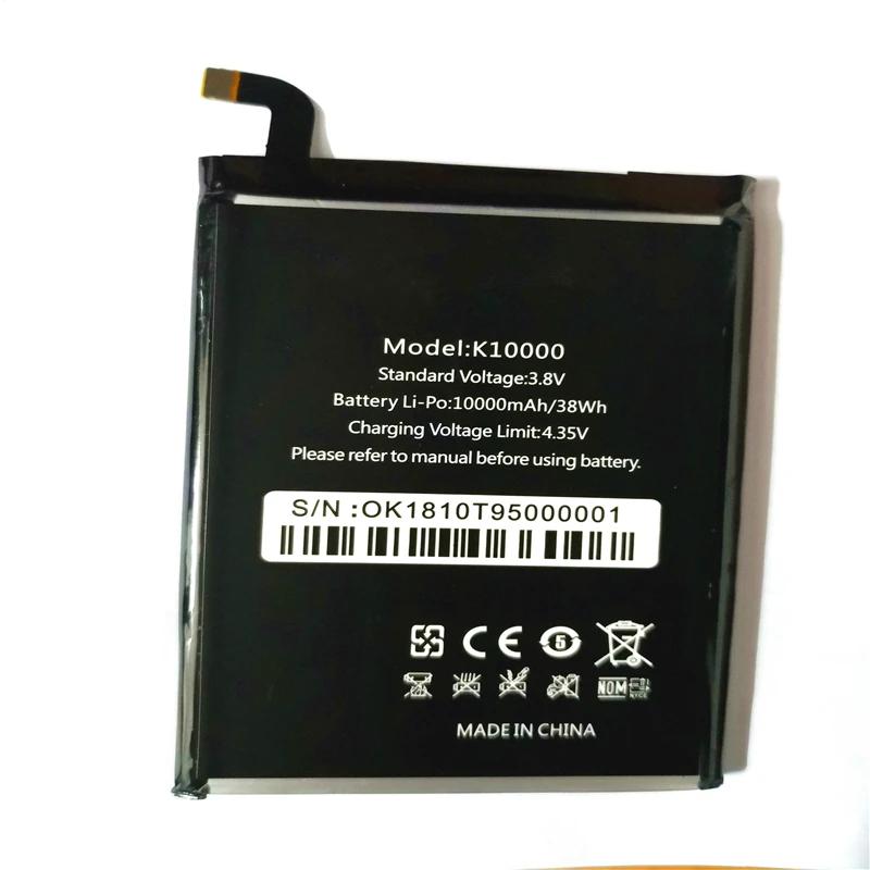 10000 мАч/38Wh K10000 Сменный аккумулятор для телефона Oukitel Batterie Bateria Batterij с ремонтными