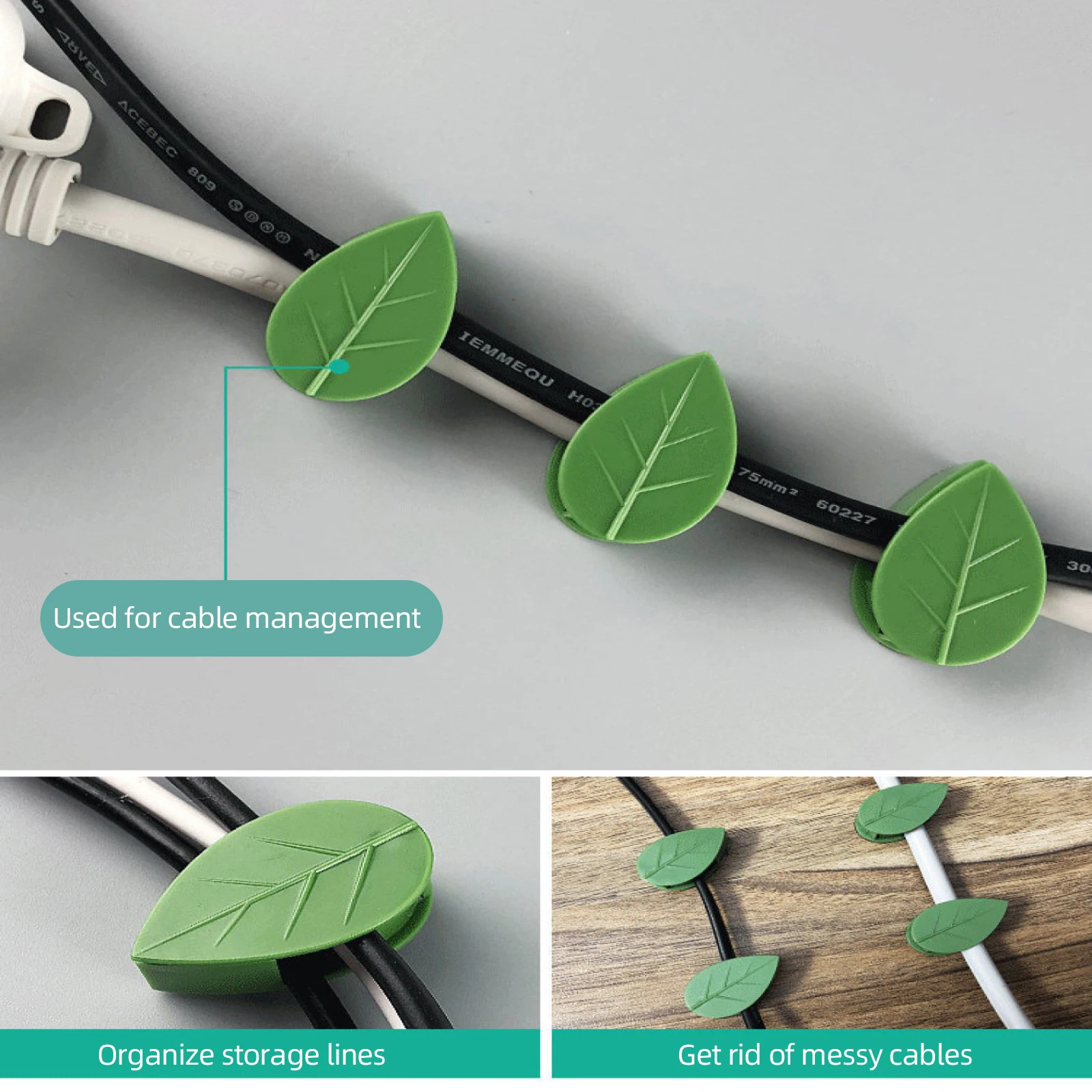 Самоклеящаяся застежка для вьющихся растений 10 шт. зажим крепления | Дом и сад