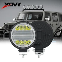 72w 24led work light 24v 8000 lm 6500k car headlight waterproof led car light for truck offroad 1224v night driving lights