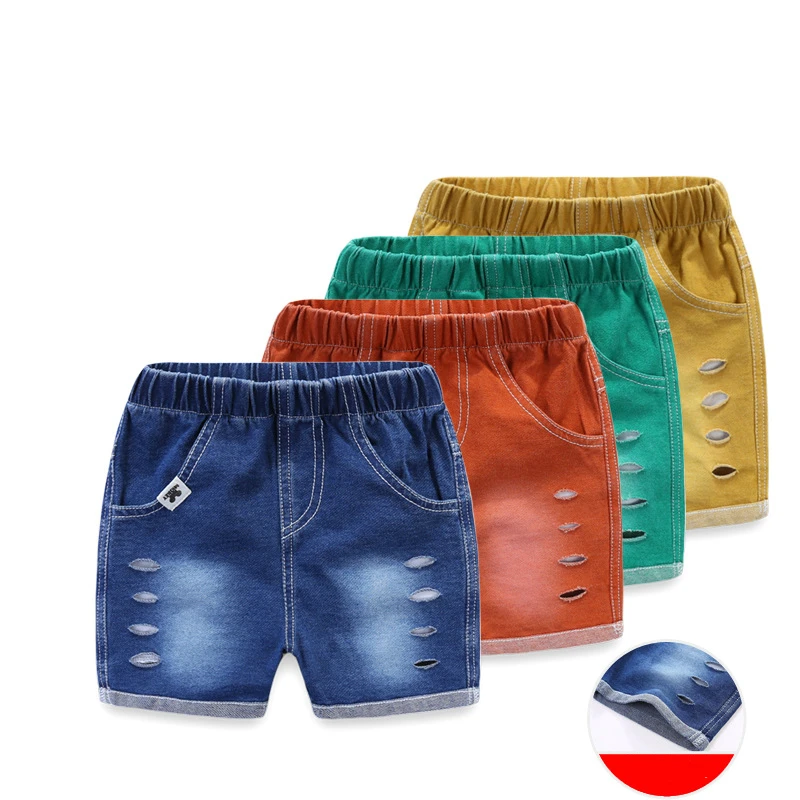 2021 новые детские 4 Цвета Одежда для маленьких мальчиков и девочек джинсы Открытая