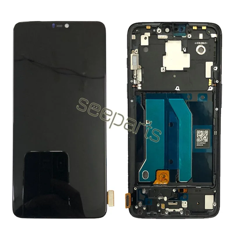 ЖК дисплей TFT для Oneplus 6 сенсорная панель в сборе с дигитайзером и рамкой OnePlus