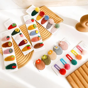 Резинки для волос Детские из искусственного меха, 510 шт.набор