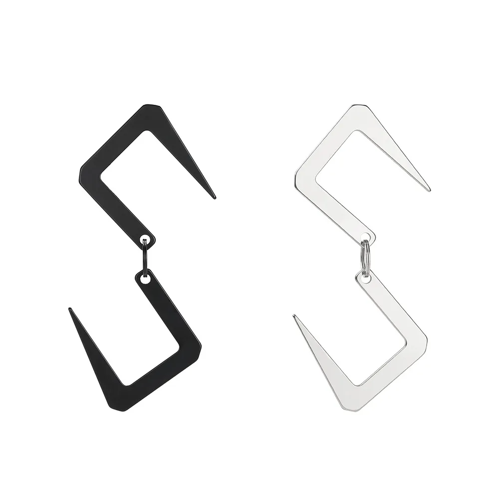 

A420 Outdoor S-shaped hook carabiner camping simple stainless steel metal hook connection buckle storage storage hook