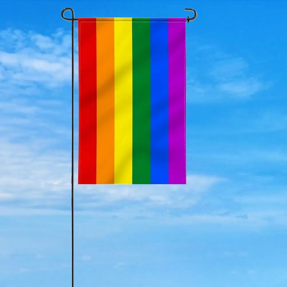 

Rainbow Pride Flag Homosexual LGBT Fade Resistant High-quality Polyester Double-sided Yard Art Flag Garden Decoration