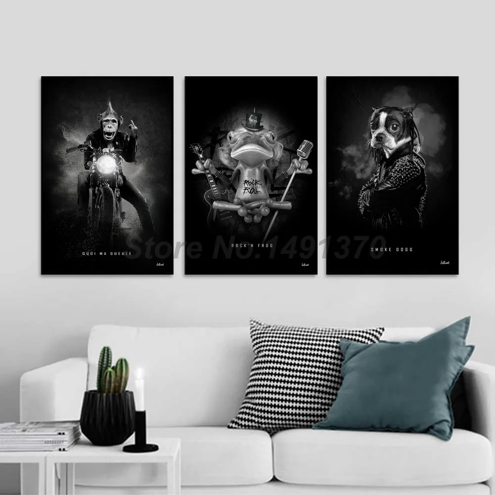 Картина-постеры с изображением дивана короля кошки Льва животных абстрактная