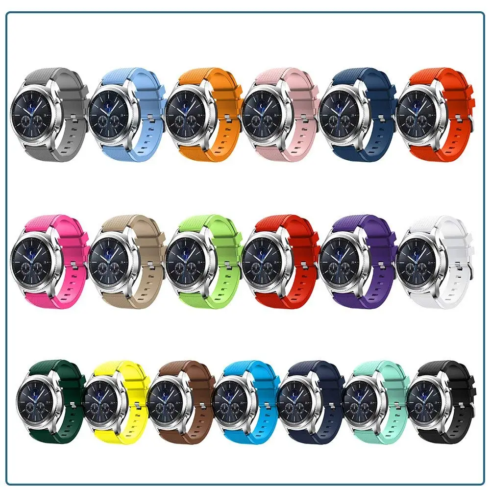 Ремешок спортивный для Samsung Galaxy watch band 46 мм/Gear S3 Frontier/ классический силиконовый