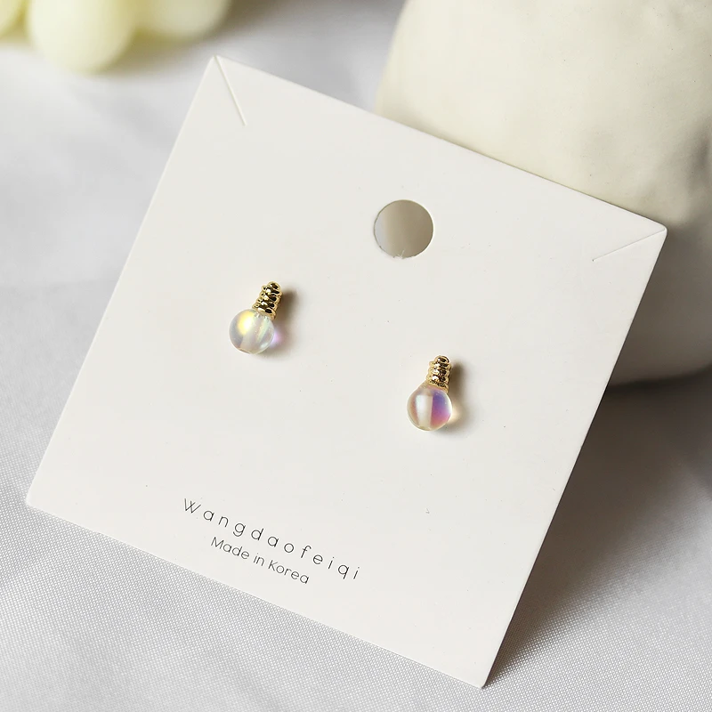 Timlee E191 новые оригинальные простые ослепляющие серьги гвоздики с лампочками