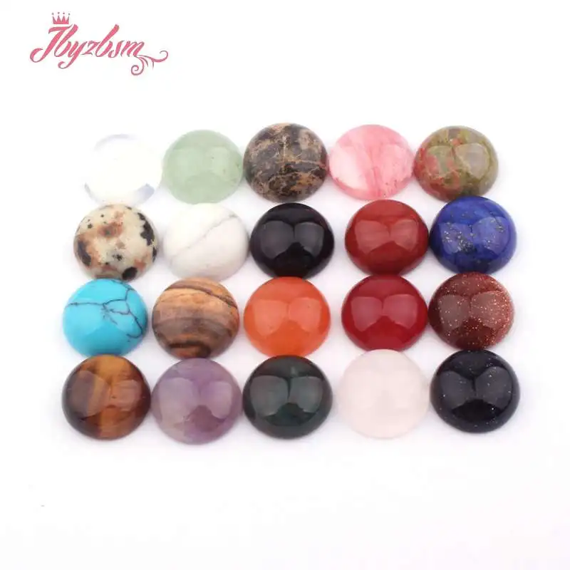 10 мм круглые кабошоны в виде монеты купол незасверленные бусины из натурального