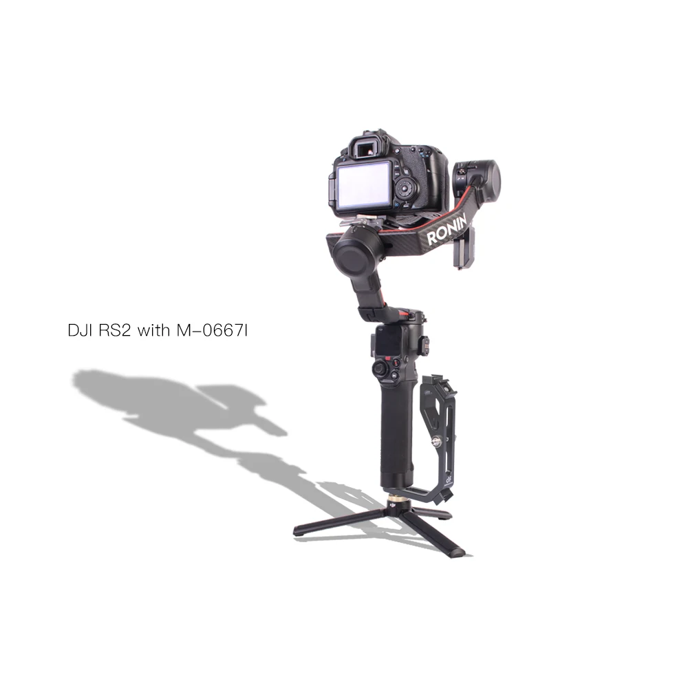 L образный кронштейн с 3 ручками для крепления горячего башмака волшебный рычаг