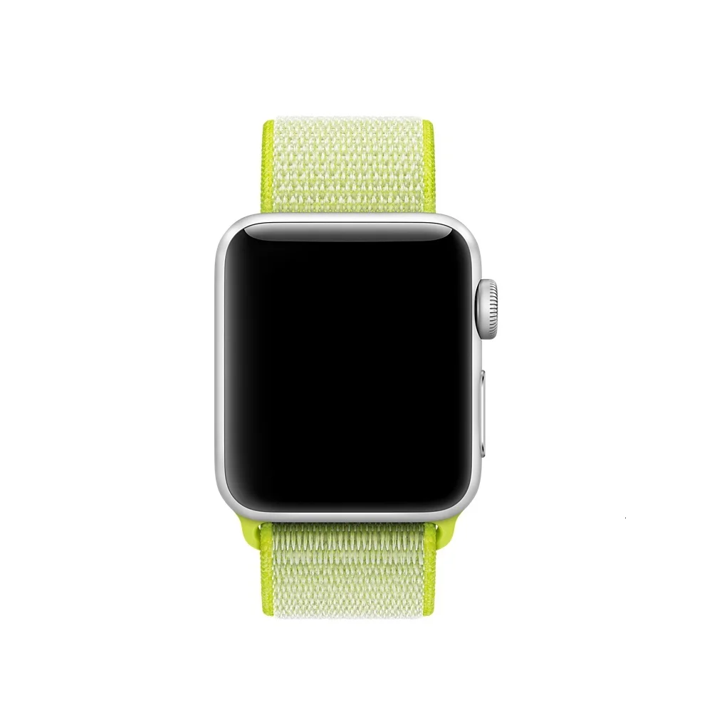 Обновленная Спортивная петля для apple watch серии 5 4 3 2 1 ремешок для iwatch 44 мм 40 мм 38 мм 42 мм двухслойный тканый нейлоновый Воздухопроницаемый
