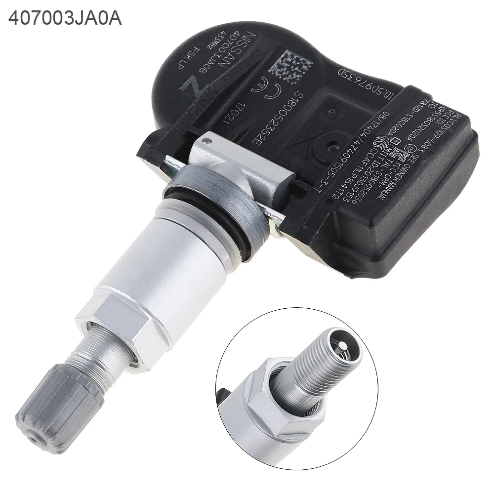 Новый 407003JA0A черный TPMS Чувствительный датчик давления в шинах клапан